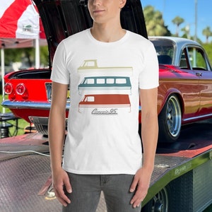 Corvair 95 Rampside, Greenbrier Corvan FC Silhouette Short-Sleeve T-Shirt