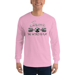 Corvair The World Is Flat Men’s Long Sleeve Shirt