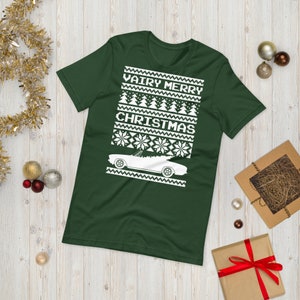 Ugly Christmas Sweater Style 1965-1969 Corvair Convertible Unisex t-shirt