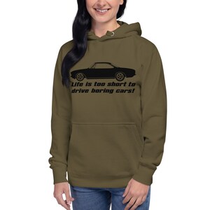 Corvair Life Is Too Short To Drive Boring Cars Unisex Hoodie image 8