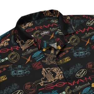 Corvair Logos All Over Print Hawaiian Style button up shirt