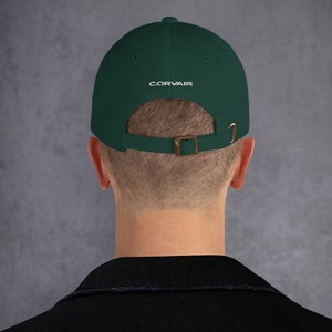 Embroidered front and back Corvair Monza Dad hat