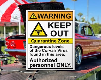 Corvair Virus Metal Sign