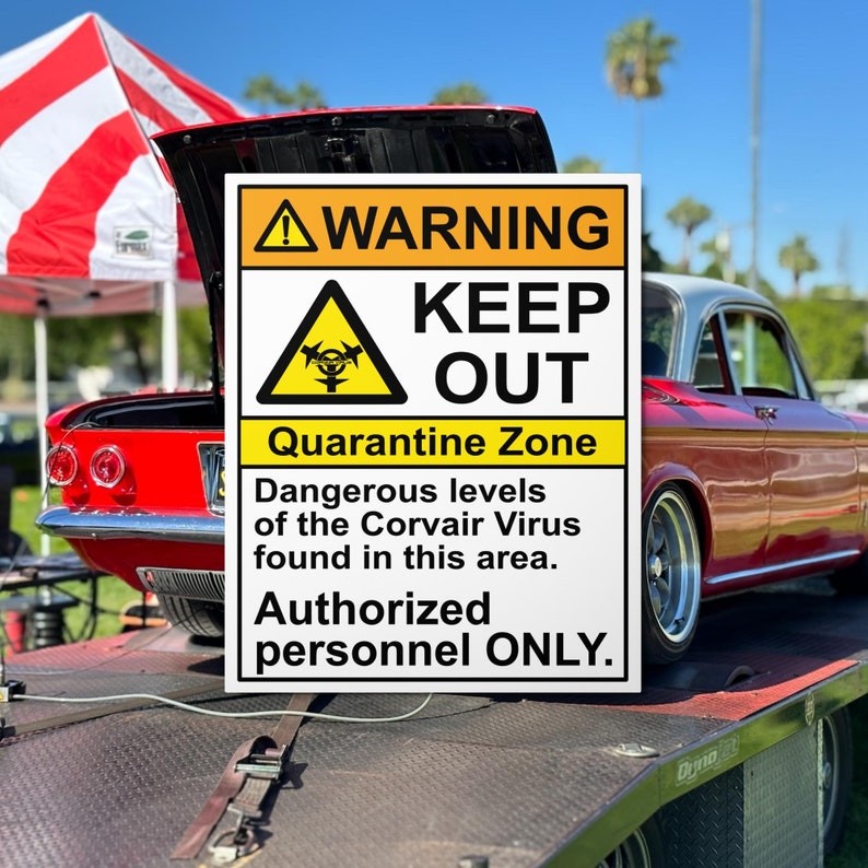 Corvair Virus Metal Sign