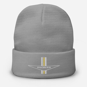 Embroidered Corvair Monza Beanie Gray