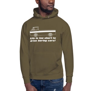 Corvair Rampside Life is Too Short to Drive Boring Cars Unisex Hoodie image 8