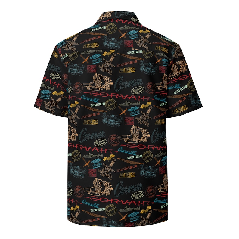 Corvair Logos All Over Print Hawaiian Style button up shirt