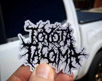 Toyota Tacoma Death Metal Style Sticker Set