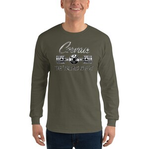 Corvair The World Is Flat Men’s Long Sleeve Shirt