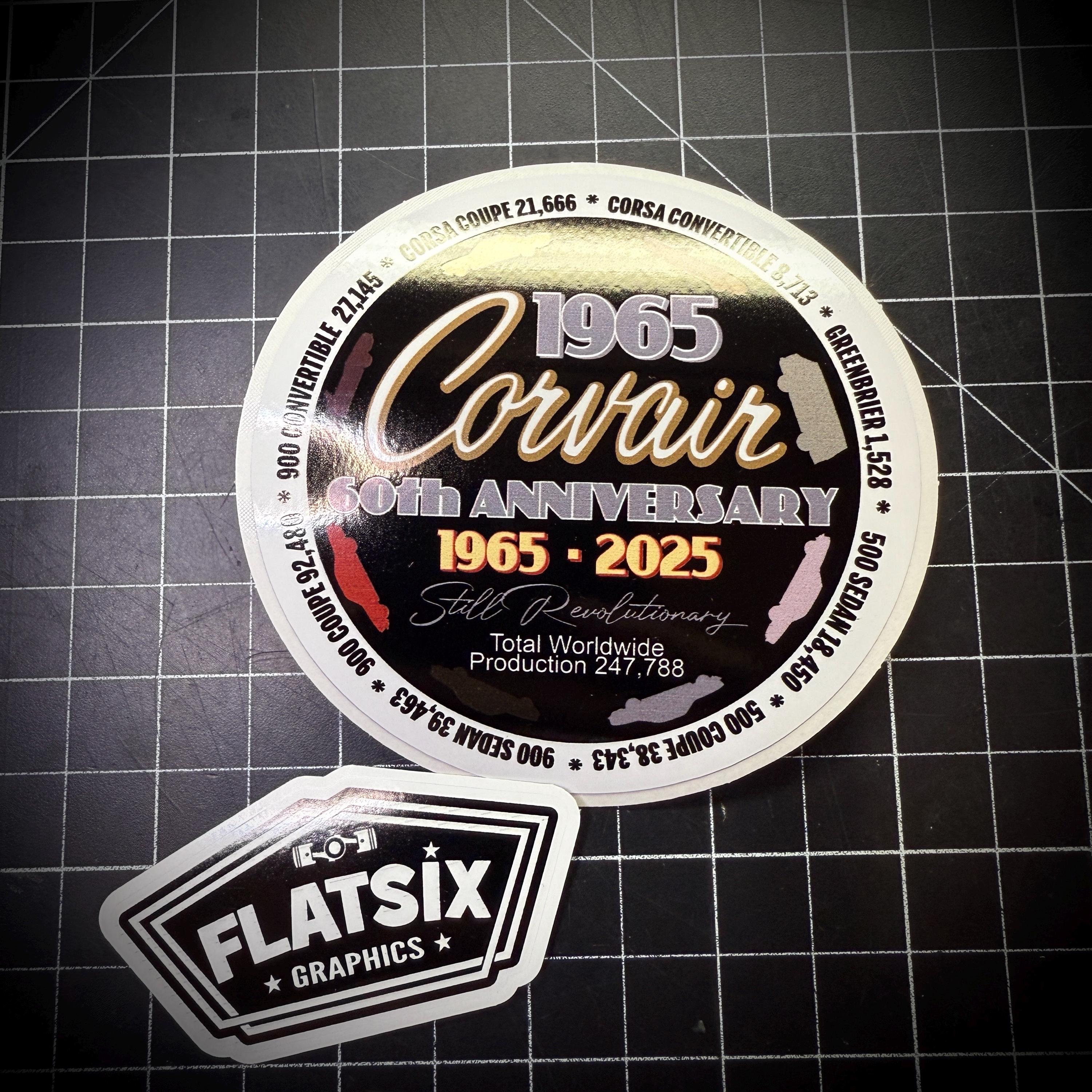 1965 Corvair 60th Anniversary stickers