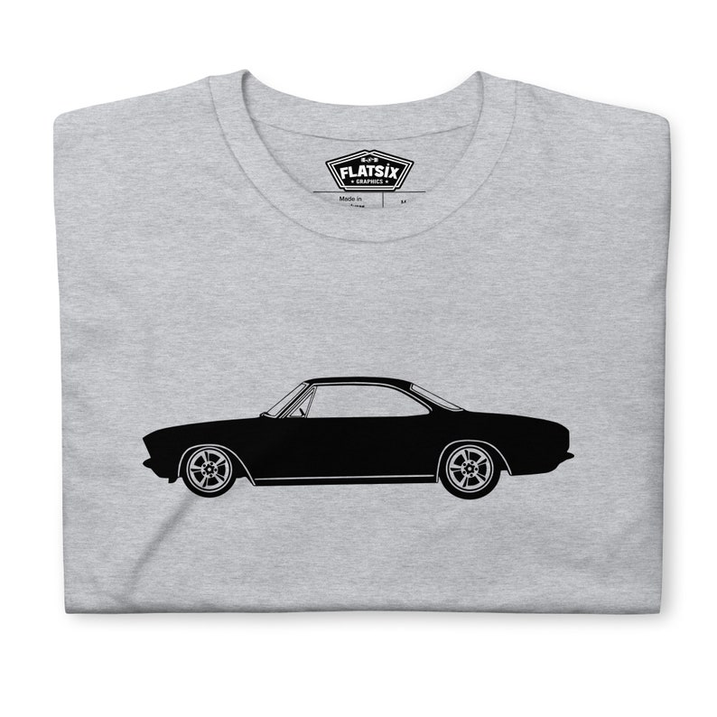 Corvair Late Model Coupe Short-Sleeve Unisex T-Shirt image 1