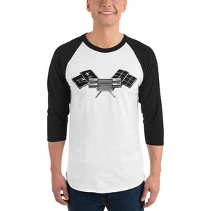 Corvair High Performance Flags 3/4 sleeve raglan shirt White/Black