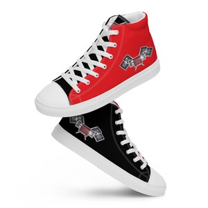 Corvair High Performance Flags Mens high top canvas shoes image 5