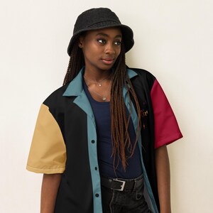 Corvair 2 Sided Mid Century Modern Style Hawaiian Bowling button down shirt