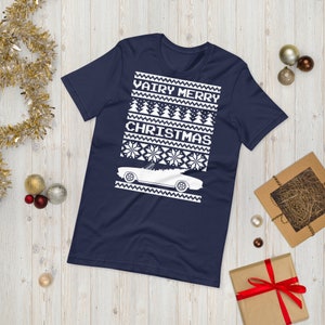 Ugly Christmas Sweater Style 1965-1969 Corvair Convertible Unisex t-shirt