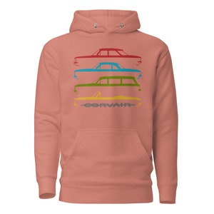 Corvair 95 Rampside, Greenbrier, Corvan FC Silhouette Hoodie