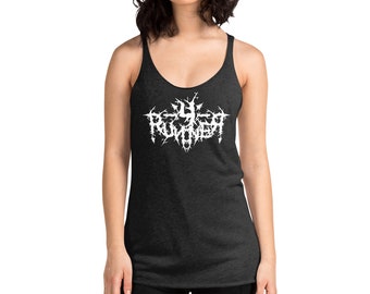 4 Runner Death Metal Goth Style Women's Racerback Tank