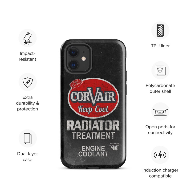 Vintage Corvair Radiator Treatment Tough Case for iPhone®