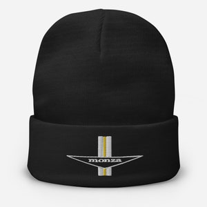 Embroidered Corvair Monza Beanie Black