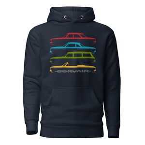 Corvair 95 Rampside, Greenbrier, Corvan FC Silhouette Hoodie