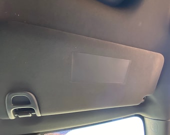 Honda Civic and Accord Visor Warning Label Blackout Decals.
