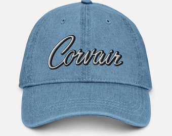 Corvair Script Embroidered Denim Hat