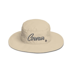 Embroidered Corvair Late Model Script Emblem Full Brim Columbia booney hat