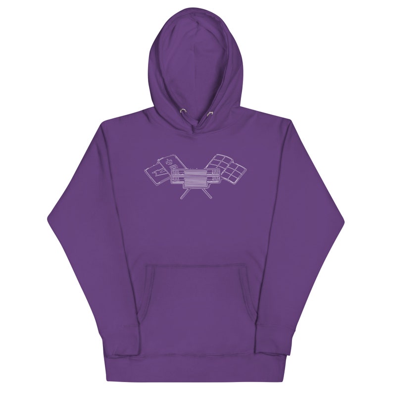 Corvair High Performance Flags Unisex Hoodie Purple