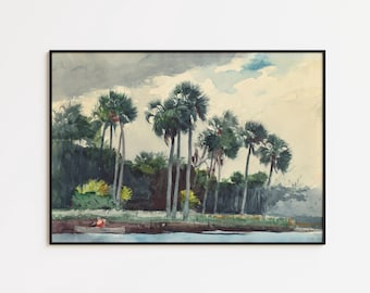 Winslow Homer - Homosassa, Florida Art Print: Coastal Wall Decor