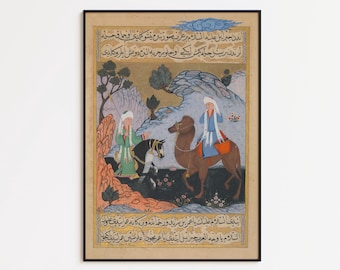 Archangel Gabriel & Zayd Ibn Amr: Islamic Art Print - Etsy