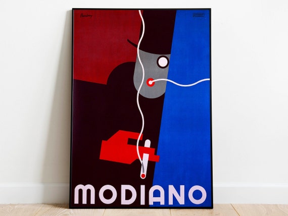 Vintage Modiano Smoking Ad Poster, Framed Art Print