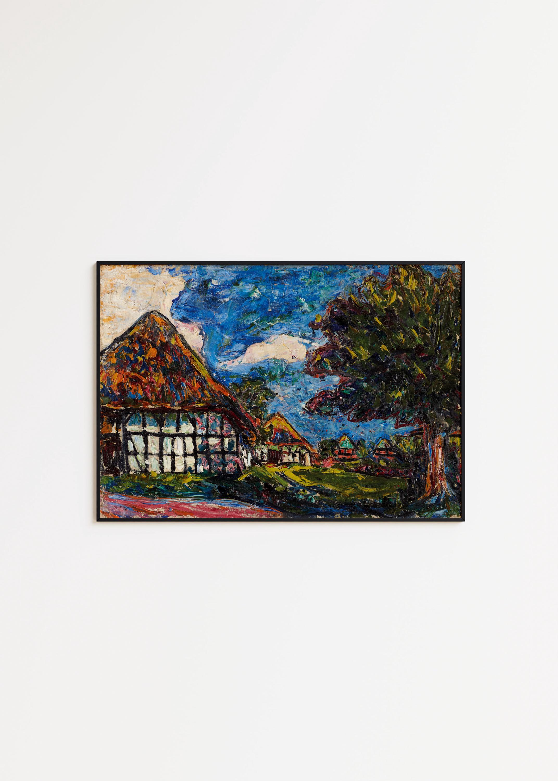 Ernst Ludwig Kirchner Print: Fehmarn Houses Expressionist Art - Etsy