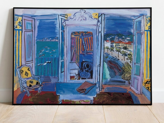 Raoul Dufy 'window Opening on Nice' Art Print: Coastal Wall Decor