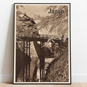 Hirosaki Castle Wall Art Print| Vintage Poster Art| Japan Travel Print| Canvas Print Wall Art| Framed Art Print| Poster Print