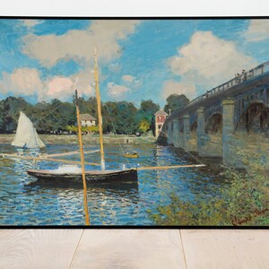 The Bridge at Argenteuil by Claude Monet| Wall Decor Art Poster| Framed Art Print| Art Canvas| Wall Art Print| Poster Print| Fine Art Prints