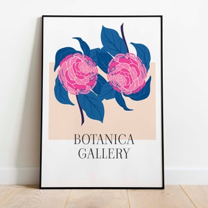 Floral Wall Art for Nursery Wall Decor Framed Art Mid Century Modern Wildflower Canvas Painting Wall Decor Watercolor Wall Prints