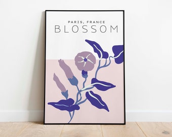 Abstrakte Blumen Kunst Druck: Florale Wand Dekoration