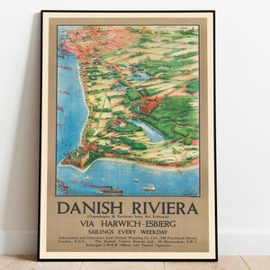 Copenhagen Wall Art Print| Art Canvas Wall Decor| Denmark Art Prints| Framed Art Wall Decor| Poster Vintage| Copenhagen Wall Poster