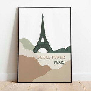 Eiffel Tower, Paris Art Print for Wall Decor| Print on Canvas or Framed Poster Print| Travel Wall Art| Print Wall Decor