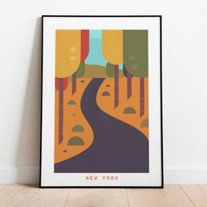 Minimalist New York Travel Poster Print| Art Canvas Wall Decor| Framed Art Print| Print Wall Decor| New York Wall Art