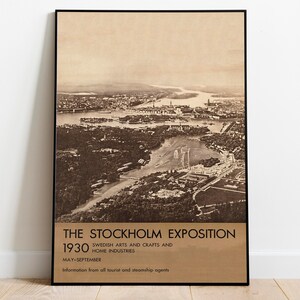 Stockholm Wall Art Print| Vintage Poster Art| Sweden Travel Print| Canvas Print Wall Art| Framed Art Print| Poster Print