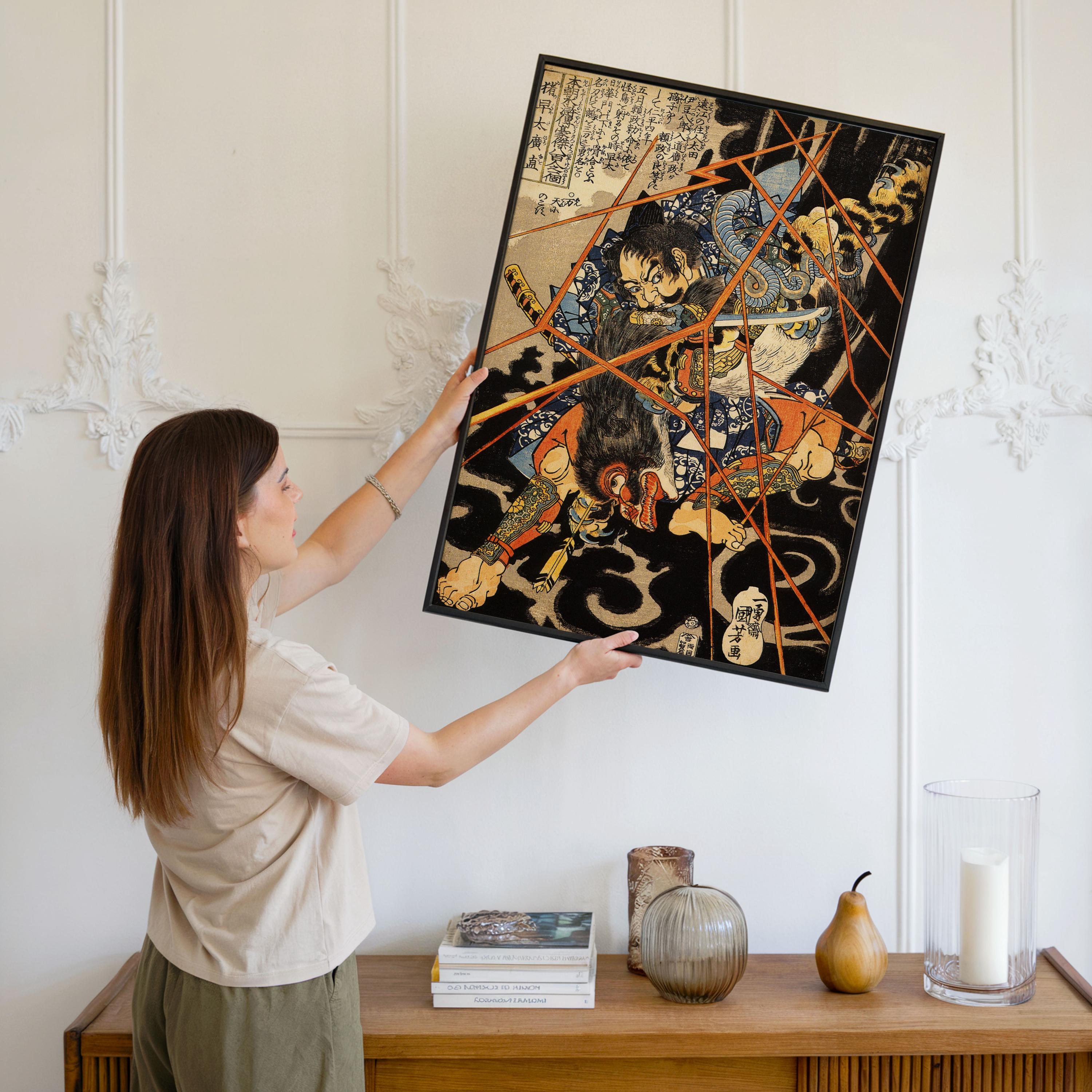 Utagawa Kuniyoshi Japanese Art Print: Vintage Samurai Wall Decor - Etsy ...