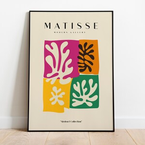 Abstract Wall Art Living Room Decor Matisse Wall Art Framed Wall Print Birthday Gift Canvas Painting Kitchen Wall Decor