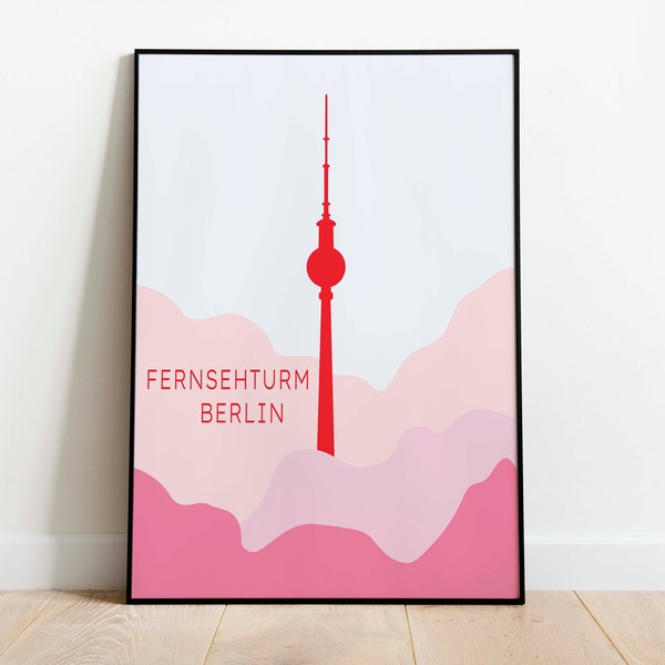 Fernsehturm, Berlin Art Print for Wall Decor| Print on Canvas or Framed Poster Print| Travel Wall Art| Print Wall Decor
