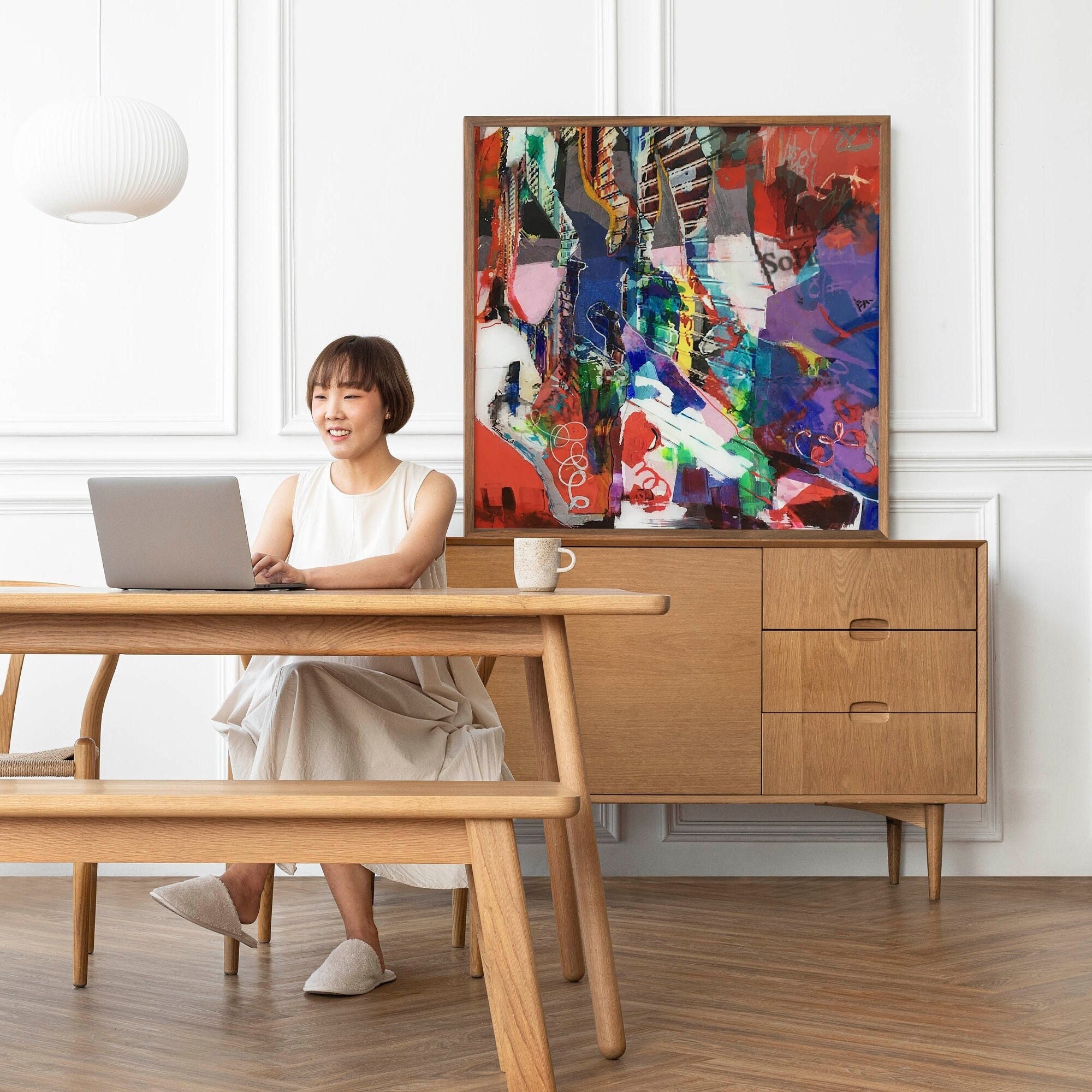 Abstract Cityscape Art Print by Erika Nolte Amann - Etsy