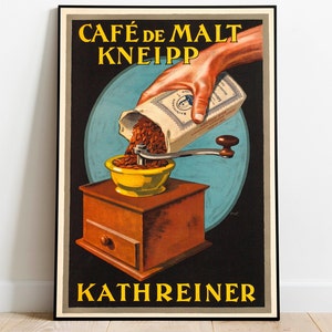 Impresión de arte de pared de café, póster publicitario Vintage, arte de pared para Bar, arte enmarcado, lienzo impreso, pintura, arte de pared de cocina