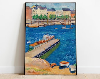 North Harbour by Anton Lindforss| Wall Decor Art Poster| Framed Art Print| Art Canvas| Wall Art Print| Poster Print| Art Wall Decor