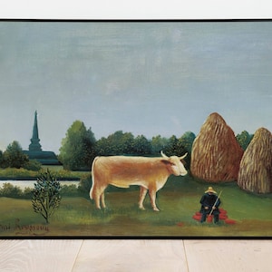 Outskirts of Paris by Henri Rousseau| Wall Decor Art Poster| Framed Art Print| Art Canvas| Wall Art Print| Poster Print| Art Wall Decor