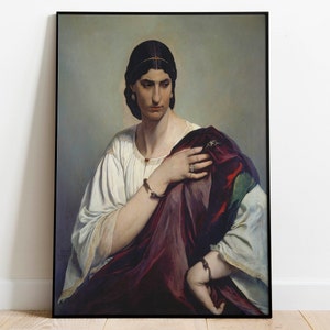 Lucrezia Borgia by Anselm Feuerbach| Wall Decor Art Poster| Framed Art Print| Art Canvas| Wall Art Print| Poster Print| Art Wall Decor
