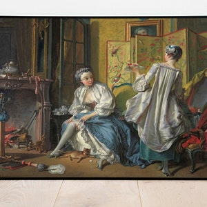 La Toilette,Oil on Canvas by François Boucher| Wall Decor Art Poster| Framed Art Print| Art Canvas| Wall Art Print| Poster Print